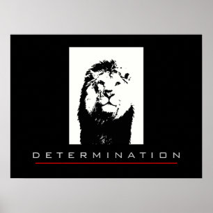 Motivatie Pop Art Lion Poster Print