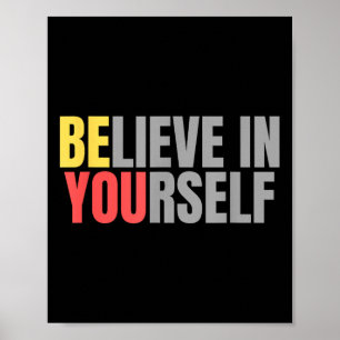 Motivatie Positieve Berichtcitaat Geloof In De Jou Poster