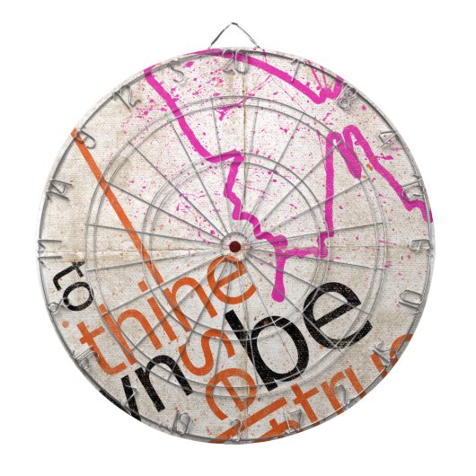 Motivatie Poster Dartbord (Voorkant)