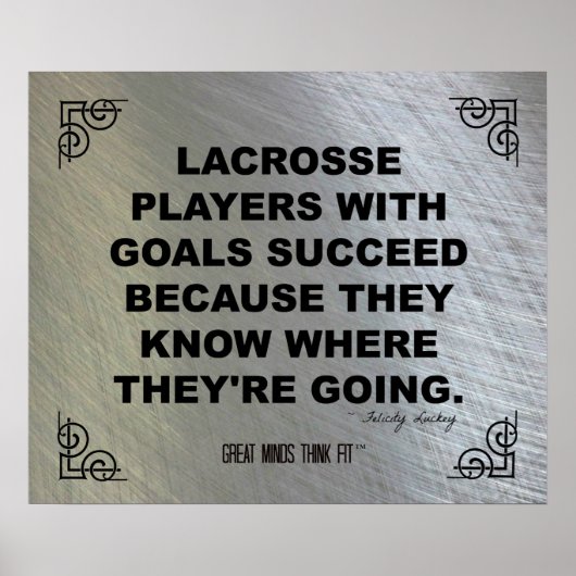 Motivatie Poster Lacrosse 008 (Voorkant)