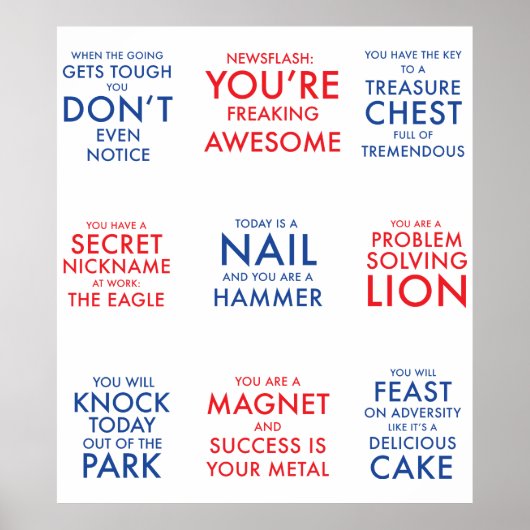 Motivatie poster om schimmelheid te inspireren (Voorkant)