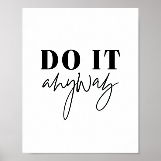 Motivatie Poster prijsopgave | Doe het toch (Voorkant)