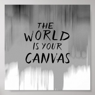 motivatie poster van citaten de wereld is uw canva