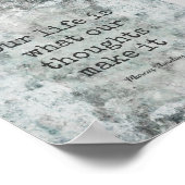 motivatie poster van de citaat op verfsplaatstontw (Hoek)