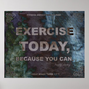 Motivatie Poster voor Fitness Quote #050