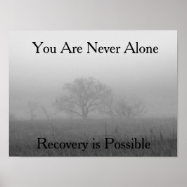 Motivatie Poster voor herstel/Faith gebaseerd