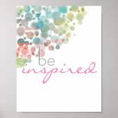 motivatie poster voor prijsopgave geïnspireerd (Voorkant)