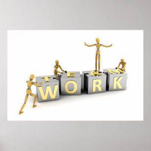 Motivatie Poster voor teamwerk