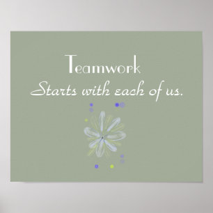 Motivatie Poster voor teamwerk