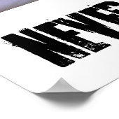 Motivatie Poster voor training nooit stoppen (Hoek)