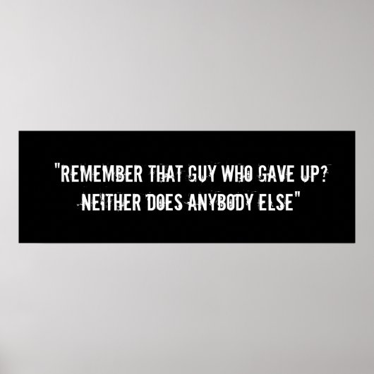 Motivatie Poster voor workout (Voorkant)