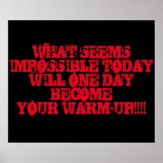 Motivatie Poster voor workout (Voorkant)