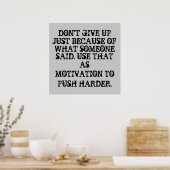 Motivatie Posters voor werkuitgangen (Keuken)