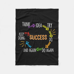 Motivatie prijsmotivatie Succesinspiratie Fleece Deken