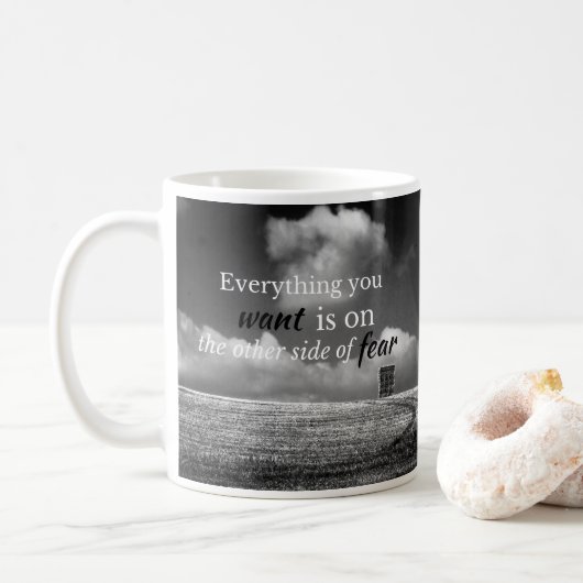 Motivatie prijsopgave: Alles wat je wilt is op... Koffiemok (Met donut)