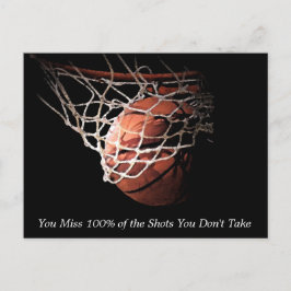 Motivatie prijsopgave Basketball Briefkaart