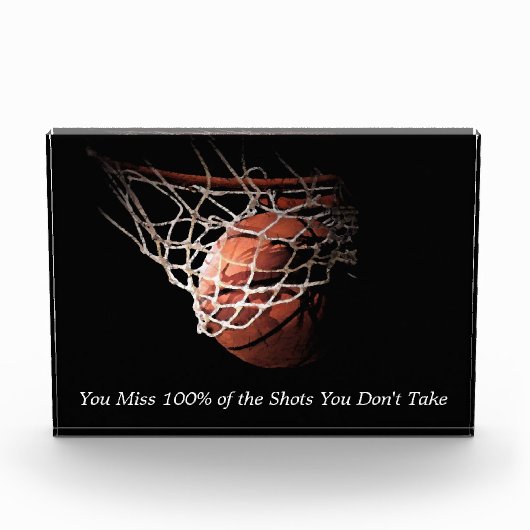 Motivatie prijsopgave Basketball Fotoblokken (Voorkant)
