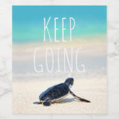 Motivatie prijsopgave blijft doorlopen wijn etiket (Enkel label)