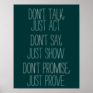 Motivatie prijsopgave enkel bewijs poster