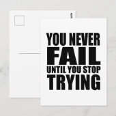 Motivatie prijsopgave geslaagd briefkaart (Voorkant / Achterkant)