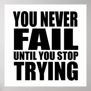 Motivatie prijsopgave geslaagd poster