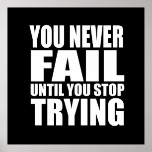 Motivatie prijsopgave geslaagd poster