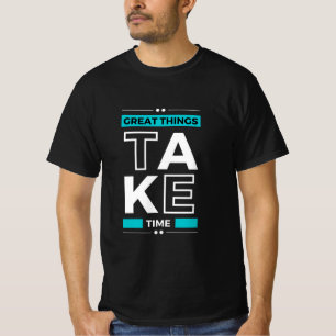 Motivatie prijsopgave - Moderne en positieve tekst T-shirt
