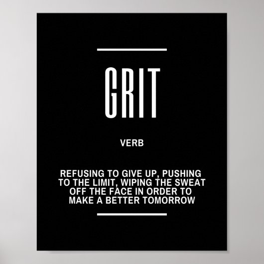 Motivatie prijsopgave op grit poster (Voorkant)