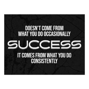 Motivatie prijsopgave voor succes foto afdruk
