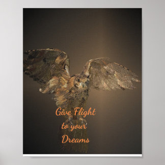 Motivatie prijsopgave voor vogels geeft licht aan  poster