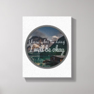 motivatie prijzen voor positieve vibes canvas afdruk