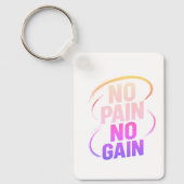 – Motivatie Quote Accessoire voor Fitness & Focus Sleutelhanger (Voorkant)