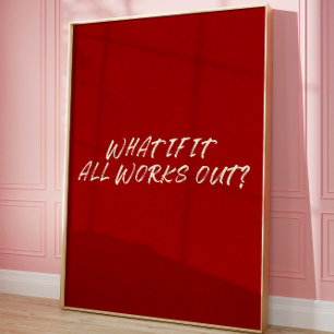 Motivatie Quote Esthetische Affirmatie Muurkunst Poster