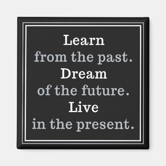 Motivatie Quote-magneet Magneet (Voorkant)