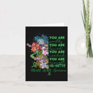 Motivatie quote Mental Health Awareness Positief Kaart