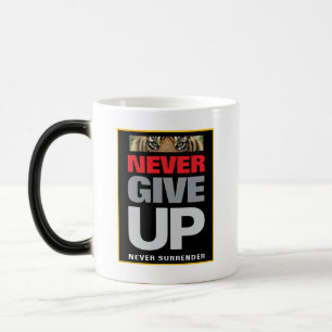 Motivatie quote nooit opgeven nooit opgeven magische mok