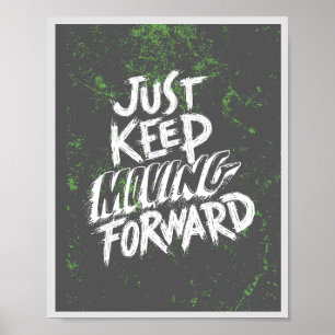 Motivatie Quote Poster Inspirerend kunst aan de mu