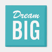 Motivatie Quote Turquoise minimalistische magneet (Voorkant)