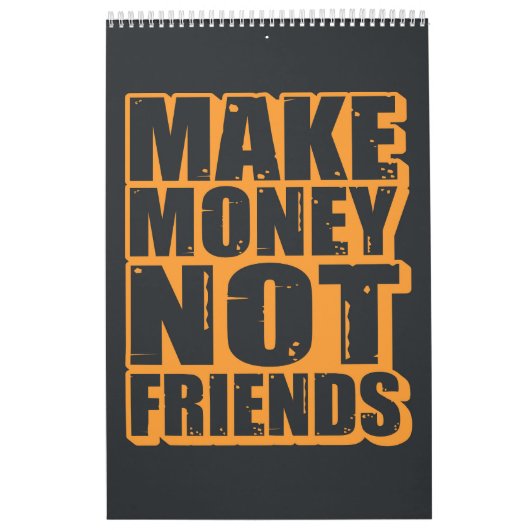 Motivatie quote typografie kalender (Hoes)