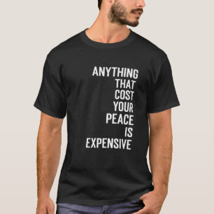 Motivatie quote unisex tekst t-shirt