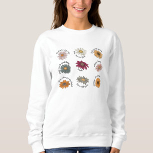Motivatie quotes Bloemenbloem Multicolor Bloom Trui