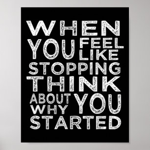 Motivatie quotes Inspirerend cadeaus voor gym WO Poster