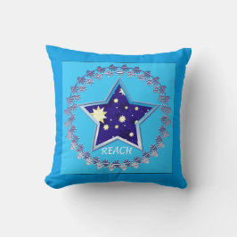 Motivatie" Reach for the stars" Pillow Kussen