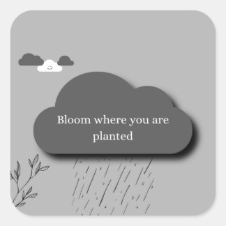 Motivatie Regenwolk Sticker