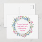 Motivatie roze witte blauwe zwavel Wreate Briefkaart (Voorkant / Achterkant)