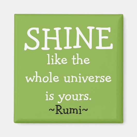 Motivatie Rumi-offerte Magneet (Voorkant)