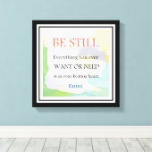 Motivatie Rumi Quote-Inspirerend Canvas Afdruk (Insitu (Houten vloer))