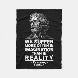 Motivatie Seneca Stoïcisme Reality Quote Philoso Fleece Deken