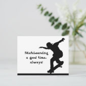 Motivatie skateboarden offerte Goede tijd altijd Briefkaart (Staand voorkant)