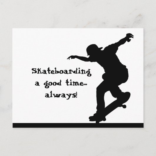 Motivatie skateboarden offerte Goede tijd altijd Briefkaart (Voorkant)